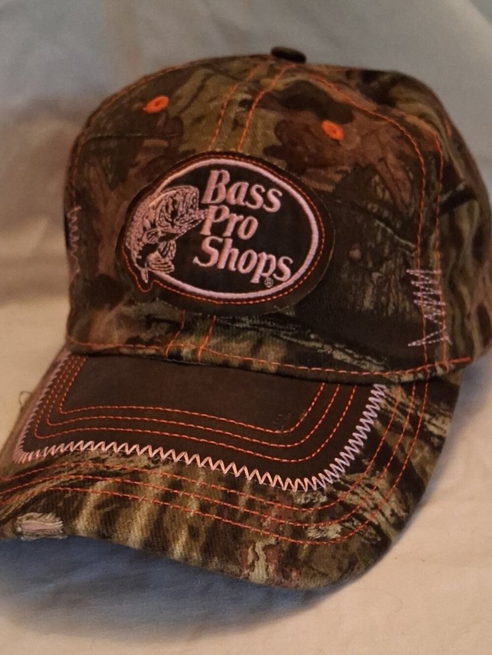 Bass Pro Shops Gone Hunting Pink Camo Hat Adjustable Baseball Cap Ladies